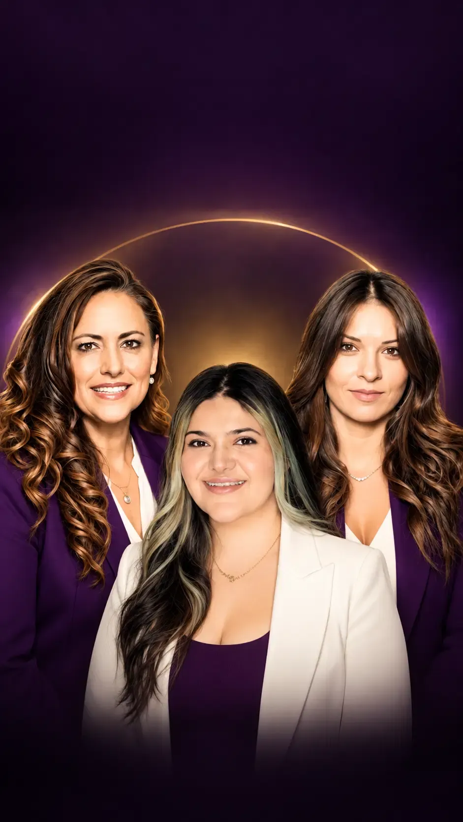 Three women in leadership posing together